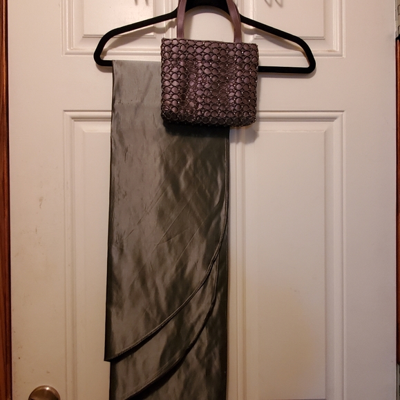 Evening 4pc Outfit In Gunmetal - Picture 2 of 7